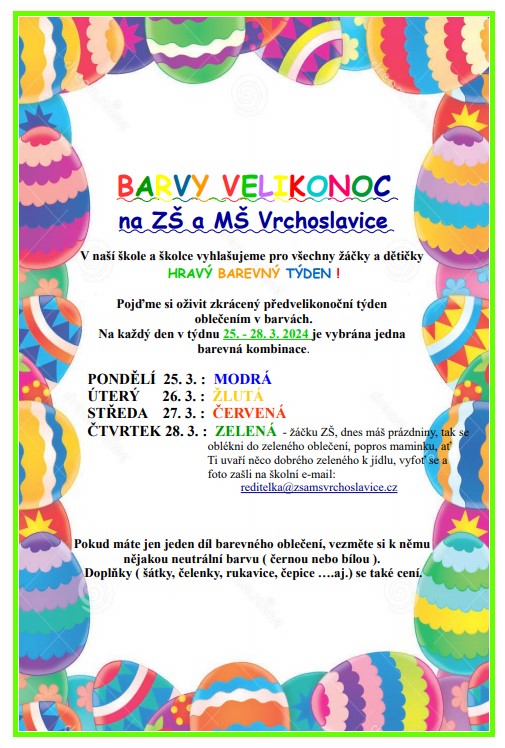 barvy Velikonoc